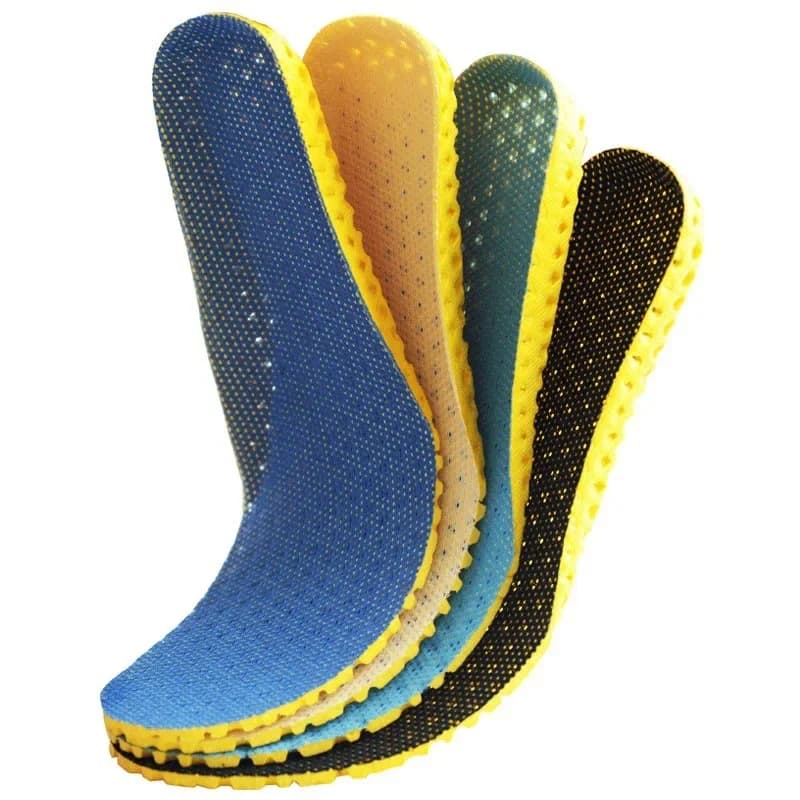 New orthopaedic sunbeds in memory foam Sports insert for feet Men Women's Soles Pad Net Soles orthopaedic breathable racing cushion