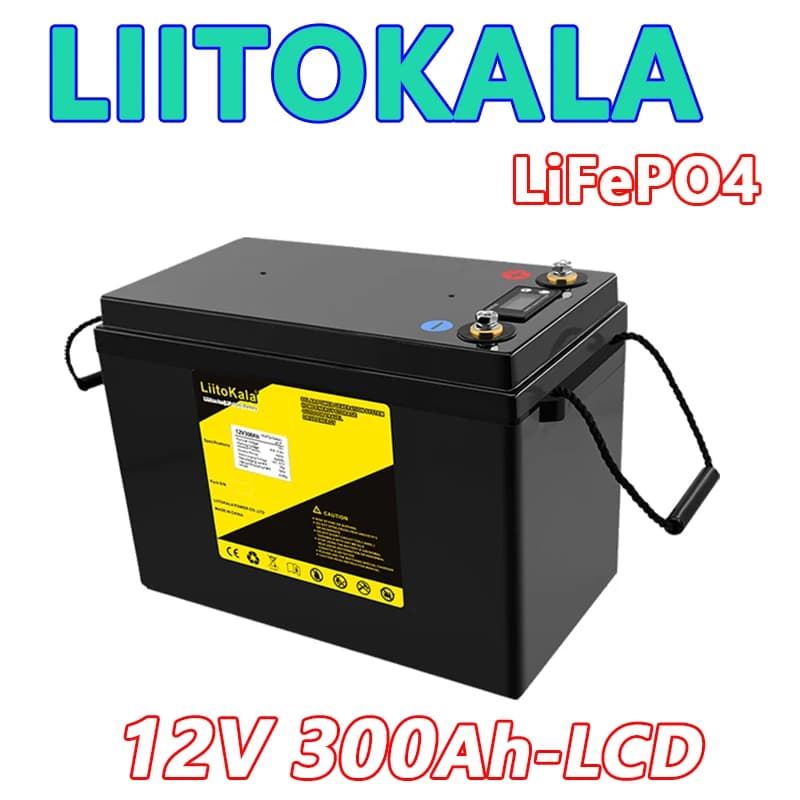 LiitoKala 4S-14.6V20A battery charger for LiFePO4 batteries 12.8V 30A-200A, intelligent charger with AC180-240V 20A plug