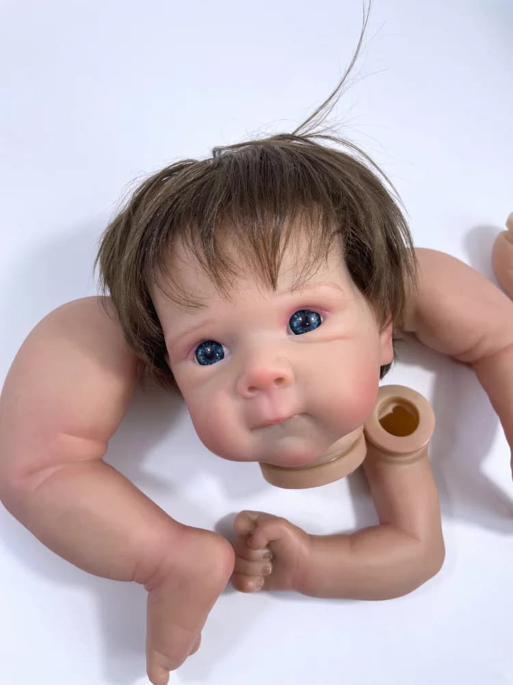 18 pollici già dipinto Bebe Bettie con Kit di bambole per trapianto di capelli bambola rinata in vinile non assemblata Kit di bambole Reborn fai da te regalo