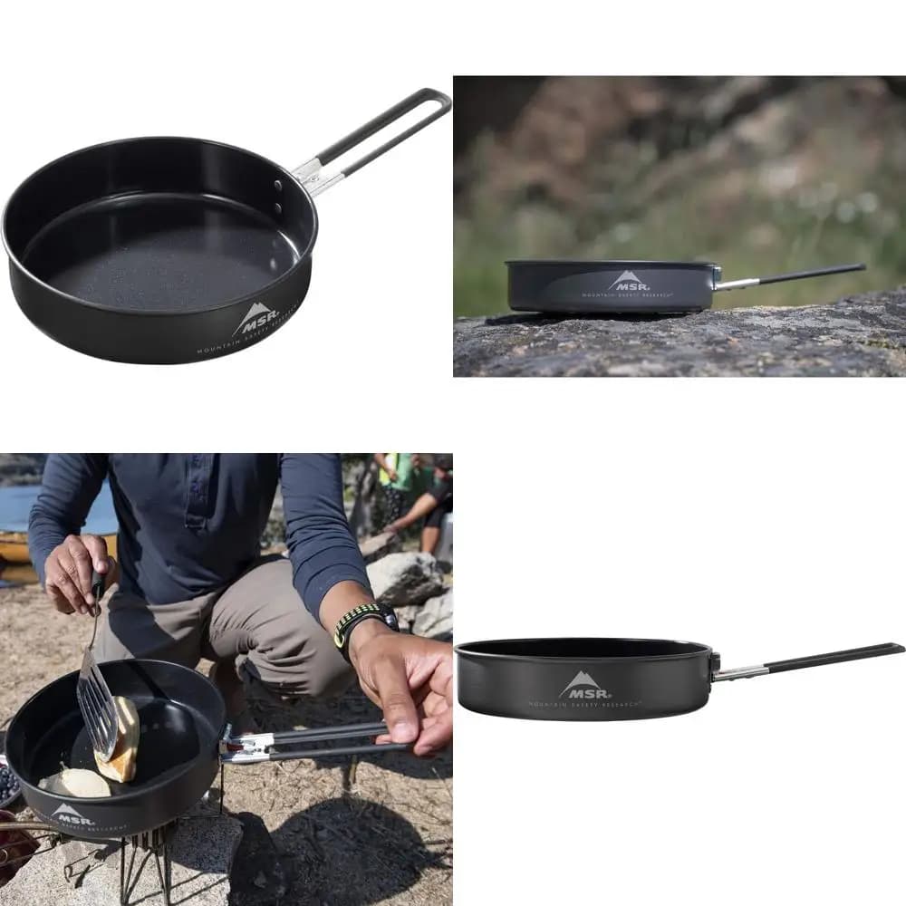 Non-slip outdoor pan with ceramic coating