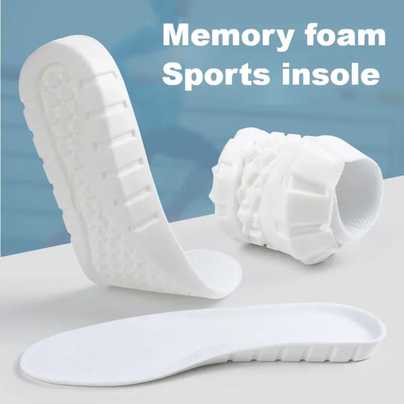 Cuscinetti per scarpe ortopedici in EVA Inserti per tallone per piedi Morbido cuscino da corsa Uomo Donna Memory Foam Sneakers Solette per scarpe Sottopiede per arco