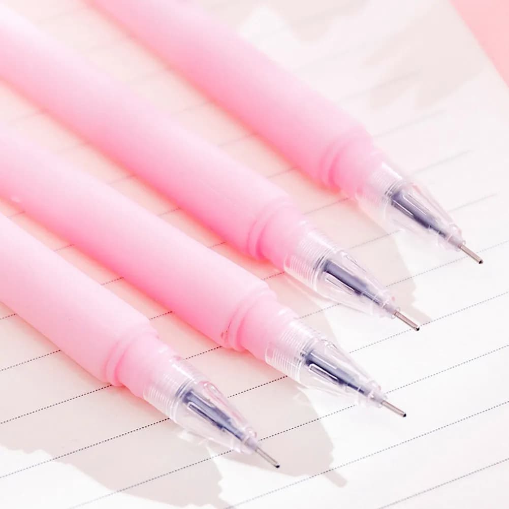10 penne gel con motivo floreale, corpo compatto e liscio, perfette per studenti, bambini, scuola, ufficio, cancelleria, scrittura, firma, rosa