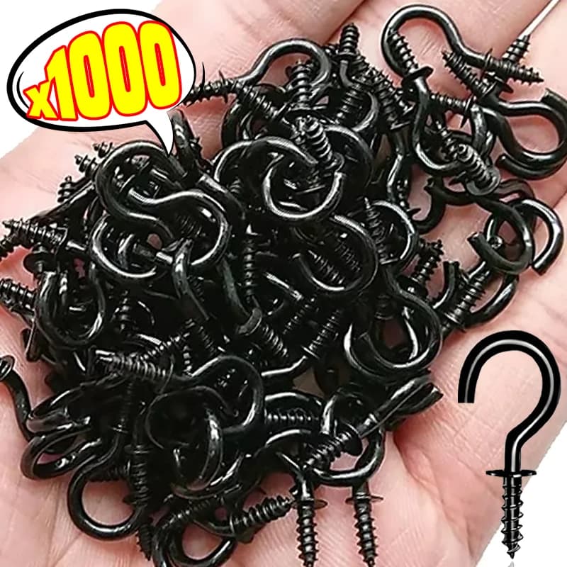 50/1000x Piccoli ganci a vite Mini vite in ganci per gioielli Piccoli tappi a vite in metallo Chiavi Luci a corda Ghirlande Piante Soffitto Parete 2030