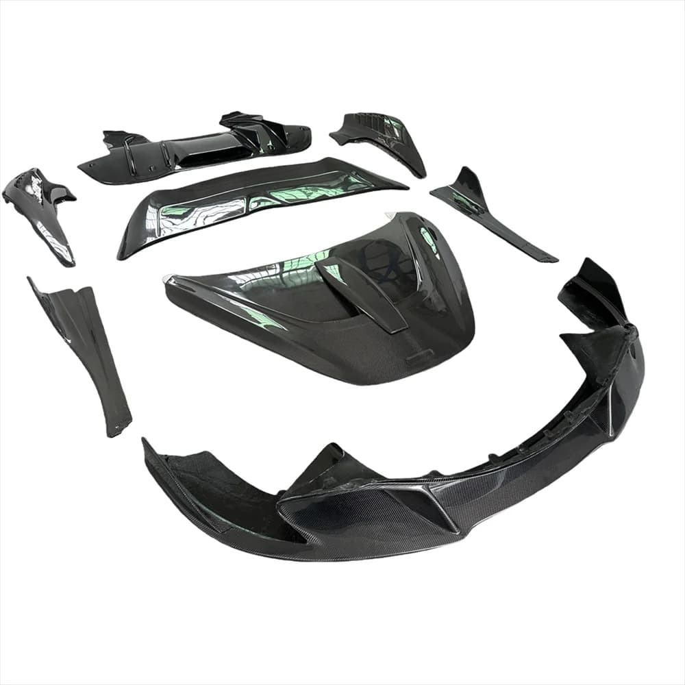 Kit Carrozzeria Stile Vors per McLaren 720S, Diffusore Anteriore e Posteriore in Fibra di Carbonio, Parafanghi Laterali
