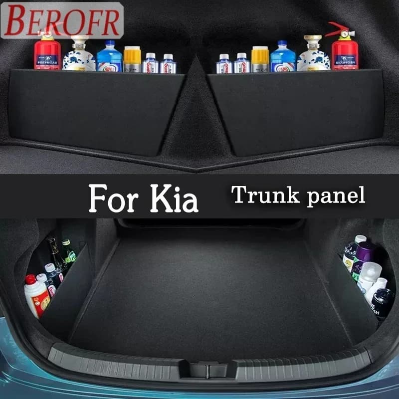 Partizione del bagagliaio dell'auto per Kia K3 K4 K5 EV 2011-2024 Tronco Scheda di immagazzinaggio Piastra Organizzatore Scatola di coda Accessori