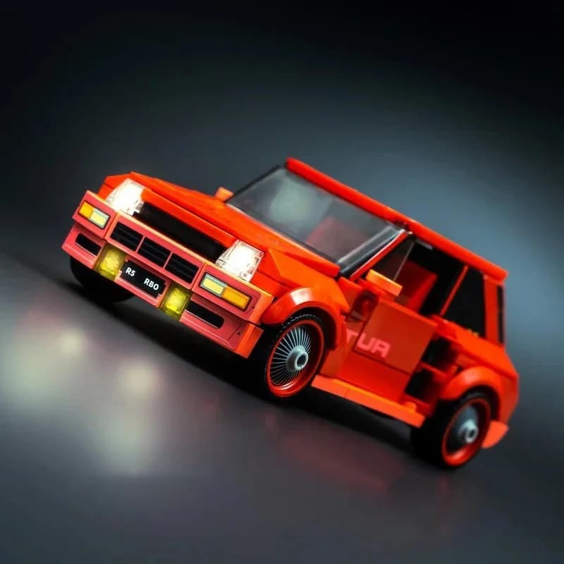 340 pezzi MOC auto d'epoca popolare modello hatchback assemblaggio fai da te giocattoli da costruzione regalo di compleanno per bambini