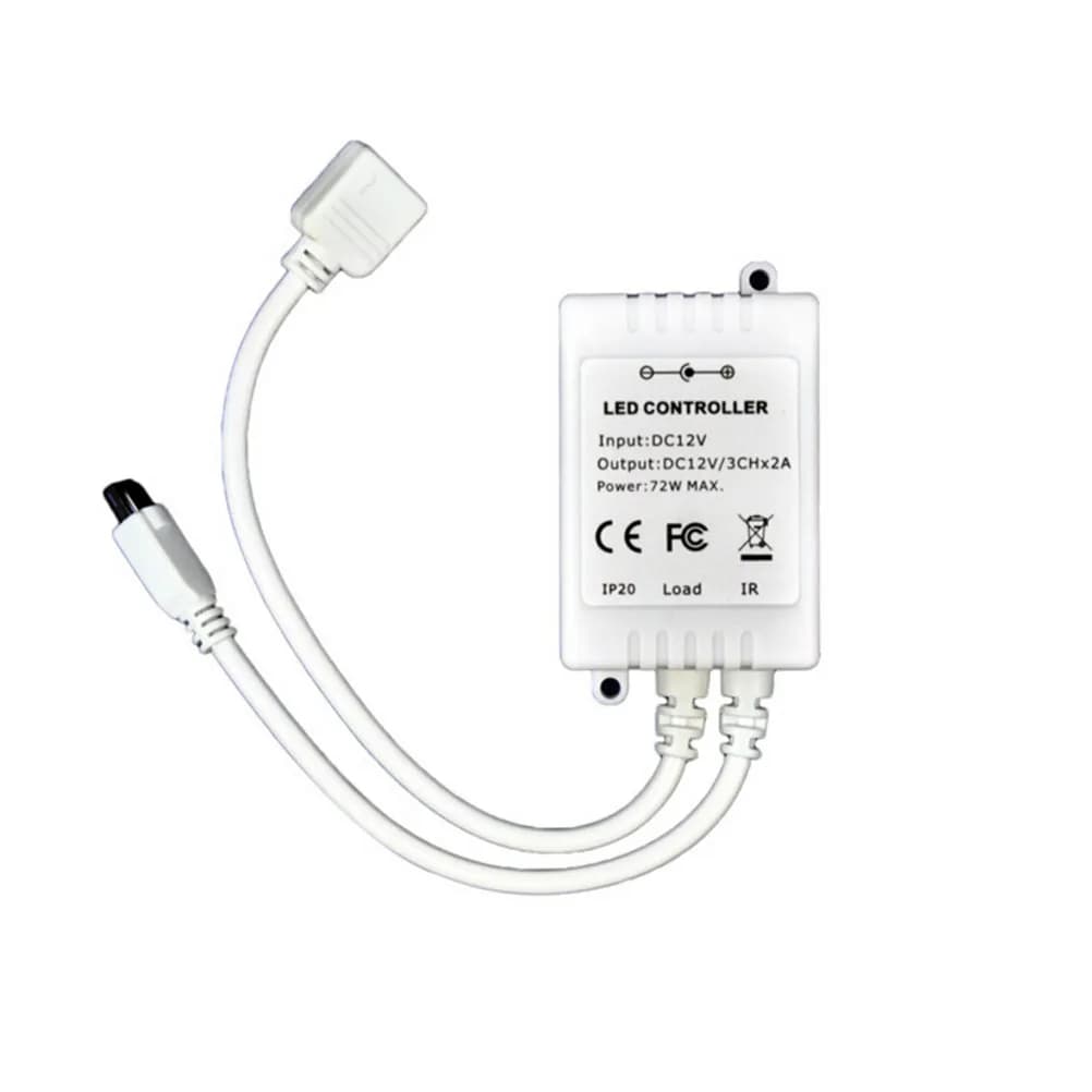 Controller per Strisce LED DC12V con Telecomando Wireless per Strisce LED Flessibili RGB, Illuminazione per Pareti e Vetrate