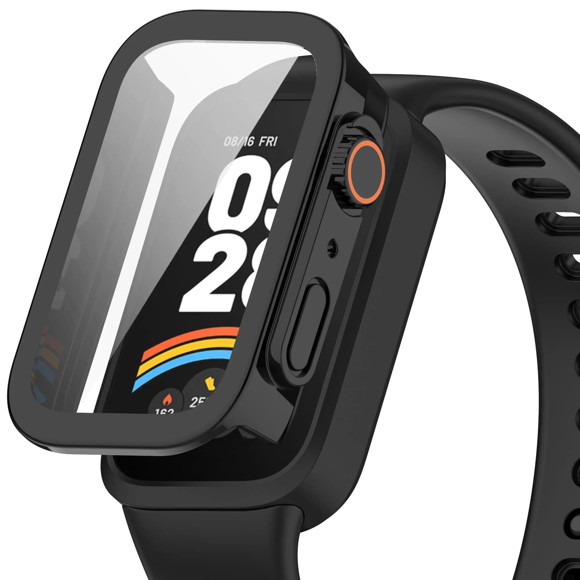 Vetro + custodia per Xiaomi mi band 9 accessori attivi All-Around PC Aggiornamento guscio paraurti Protezione schermo per Redmi band 3 Cover