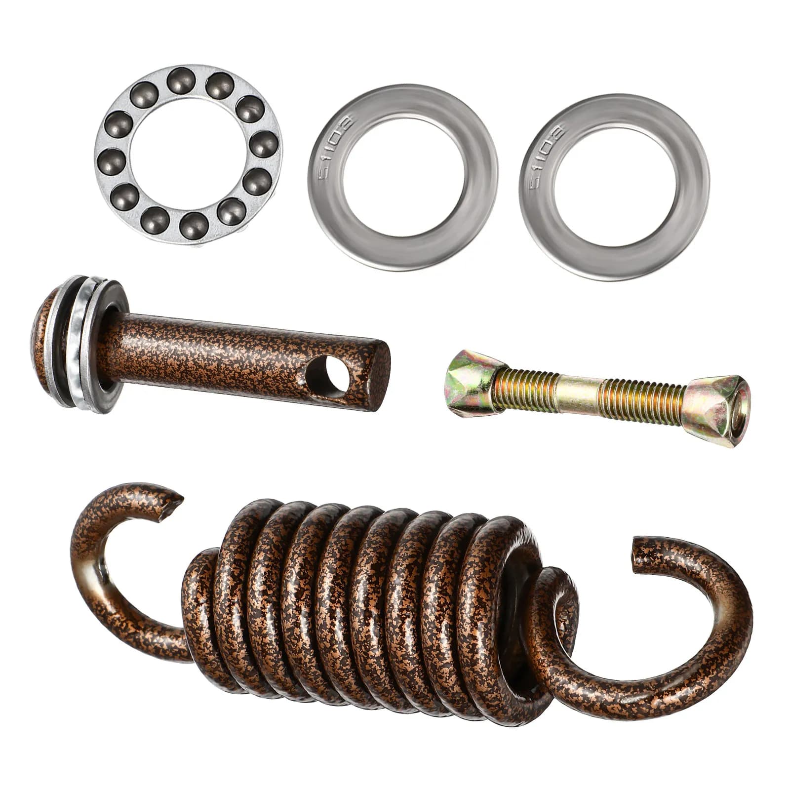 Kit di Ricambio per Ganci a Molla per Sedia Sospesa, Parti in Acciaio Inossidabile per Amaca, Altalena da Portico, Sacco da Boxe, Fissaggio Resistente
