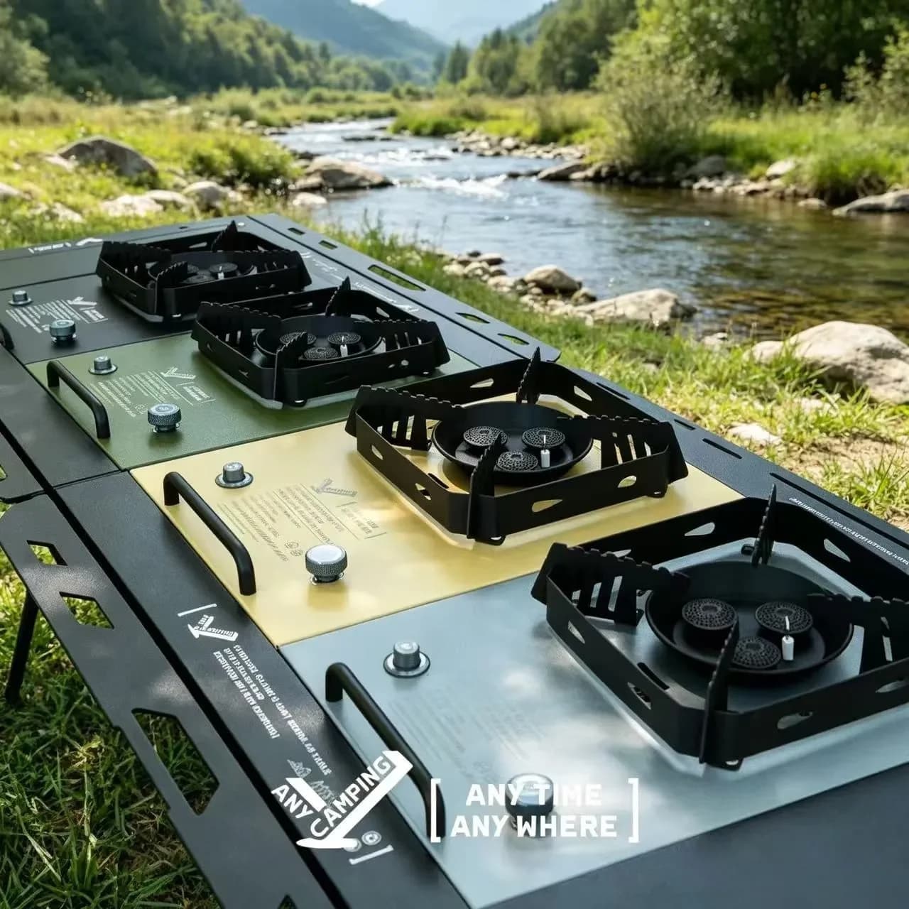 IGT Cassette Stove 5800W Power Board Portable Outdoor 0.5 Unit BBQ Grill Plate Storage Camping Stove Camping Table Accessories