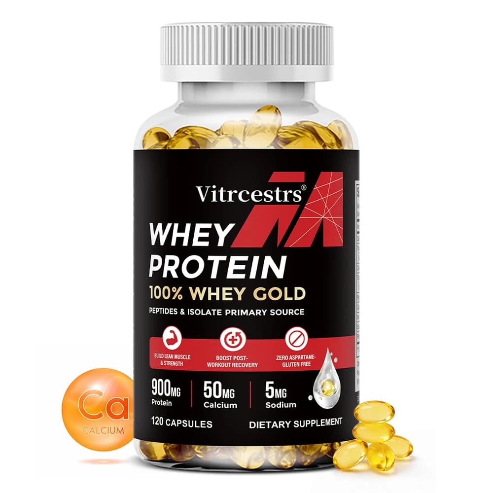 Whey Protein Capsules – High Concentration, Promotes Post-workout Recovery, Build Abdominal Muscle & Athletic
