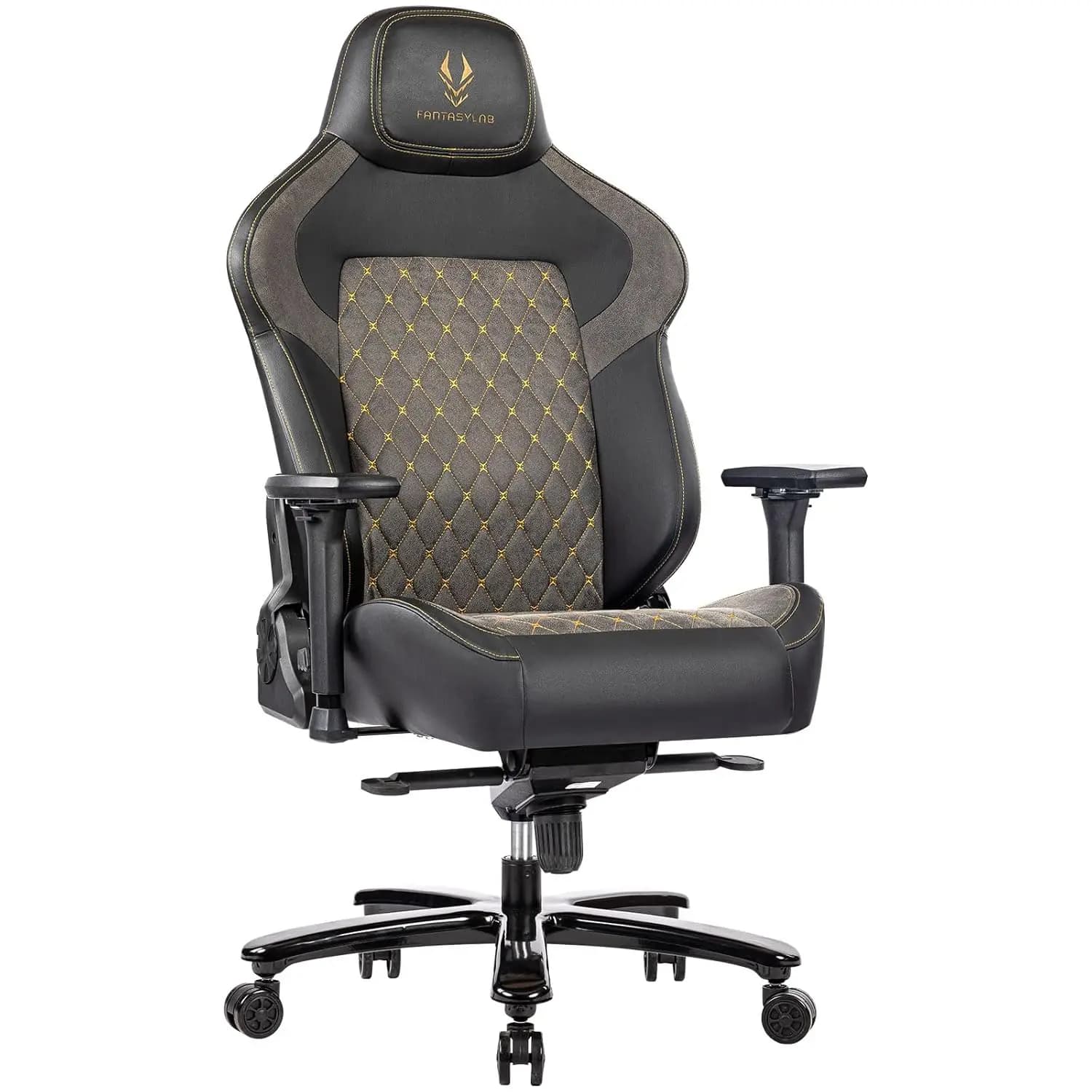 Big and Tall Gaming Chair 440LBS Gaming Chair with Metal Base Memory Foam Lumbar 4D Adjustable Armrest Computer, Customized