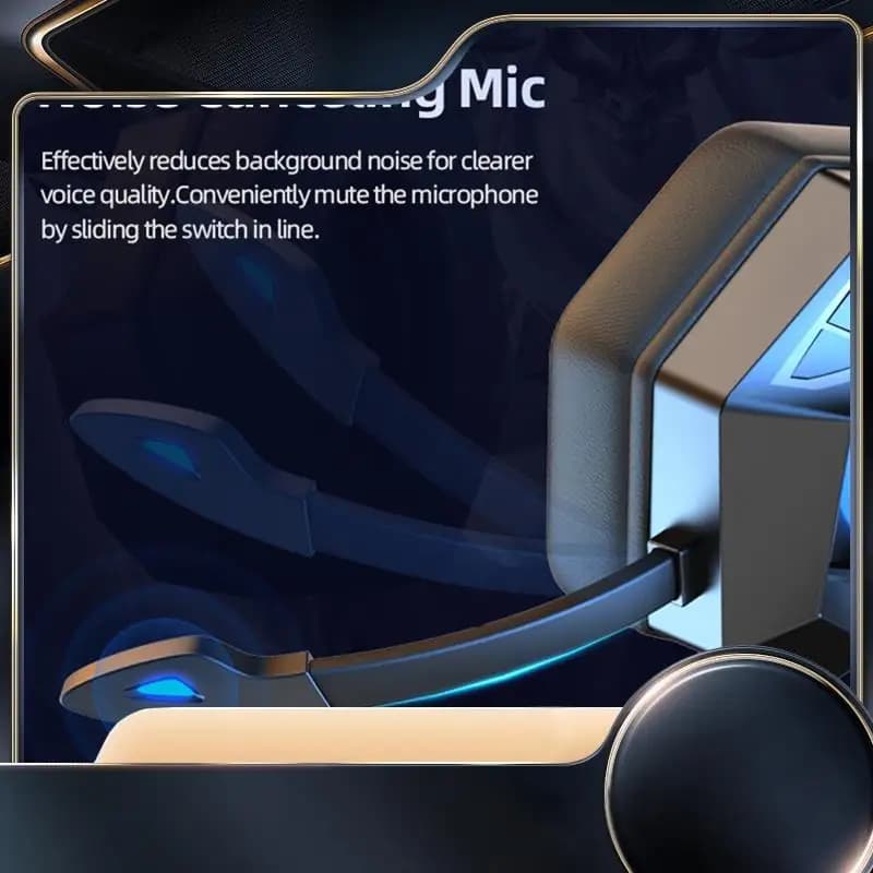 Wired gaming headphones with microphone for PS4 PS5 Switch PC Laptop Headphone-N34R