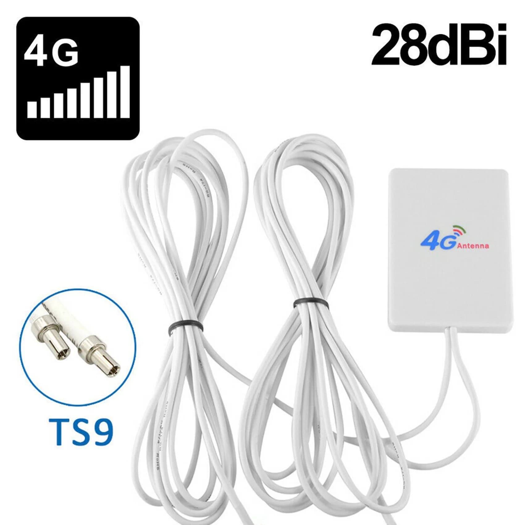 Ingenious-2X Ts9 Connector 28Dbi Gain 3G 4G Lte Antenna External Wifi Antenna Signal Booster For Huawei 3G 4G Router Modem