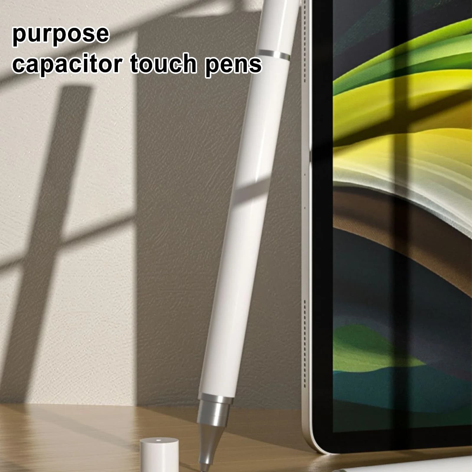 Penna Stilo Capacitiva Universale 2 in 1 per Tablet e Smartphone, Compatibile con iPhone/Android e Tutti i Schermi Touch Capacitivi