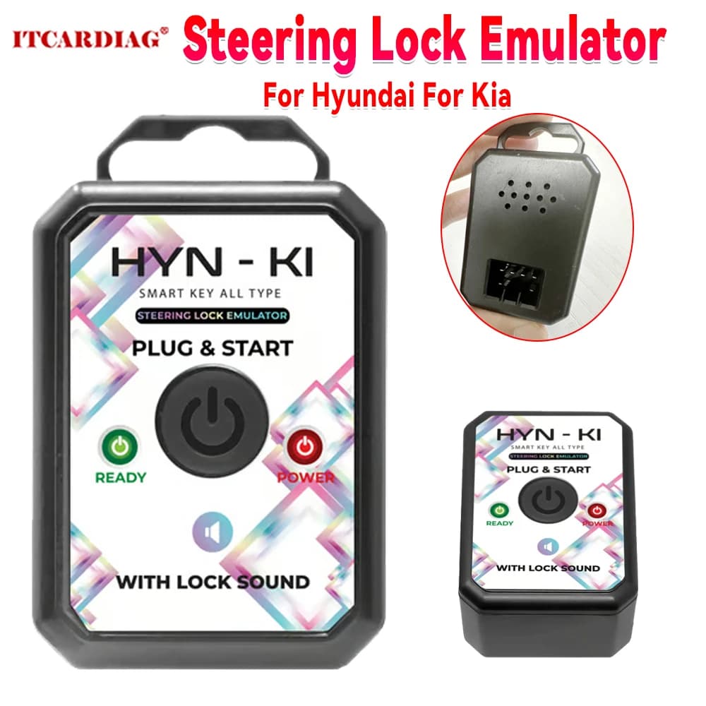 For Kia / Hyundai Steering Lock Emulator For Smart Key Type Original Connector With Lock Sound No Programming Required