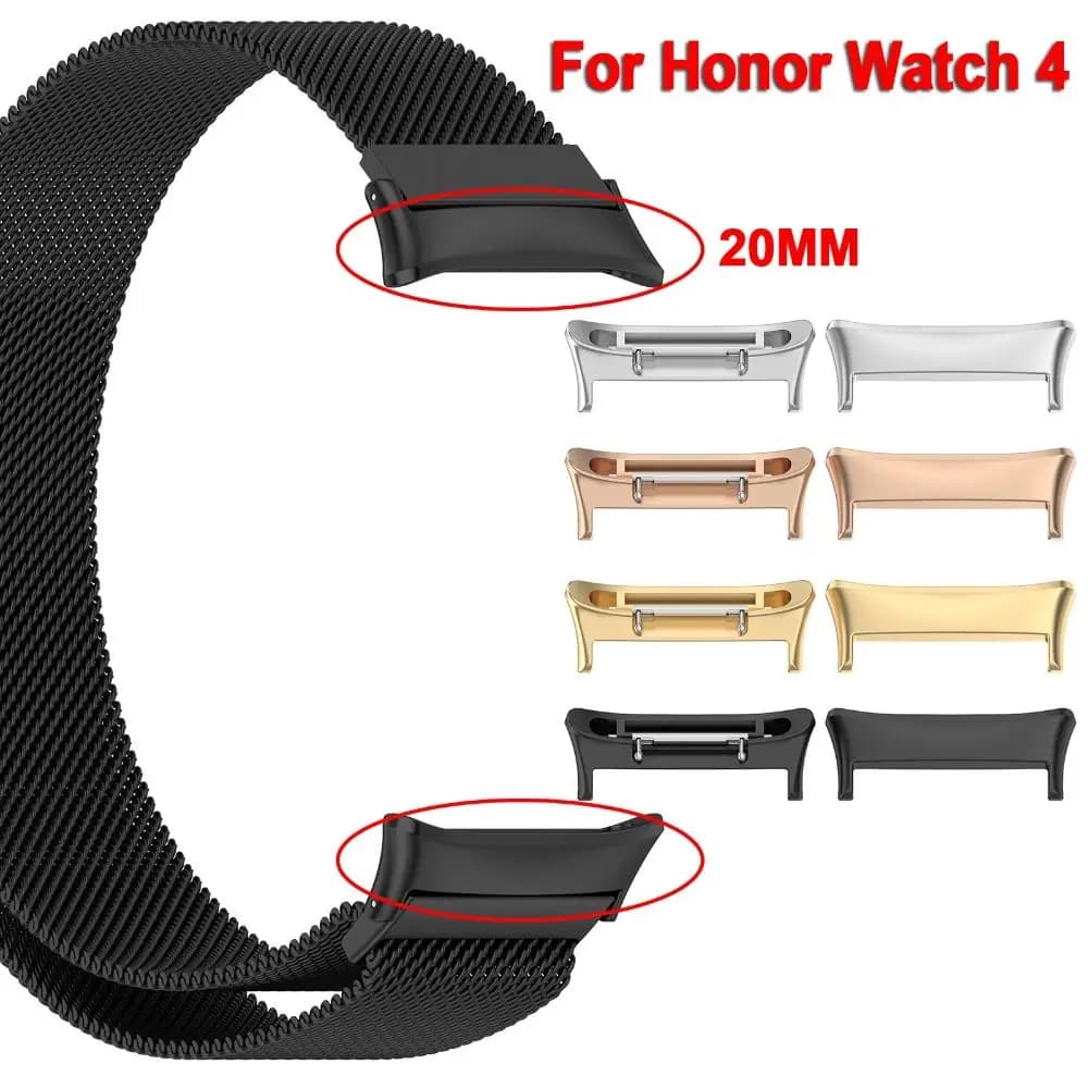 2 pezzi nuovo adattatore per cinturino in metallo cinturino connettore per cinturino accessori per orologio intelligente adattatore per cinturino per Honor Watch 4