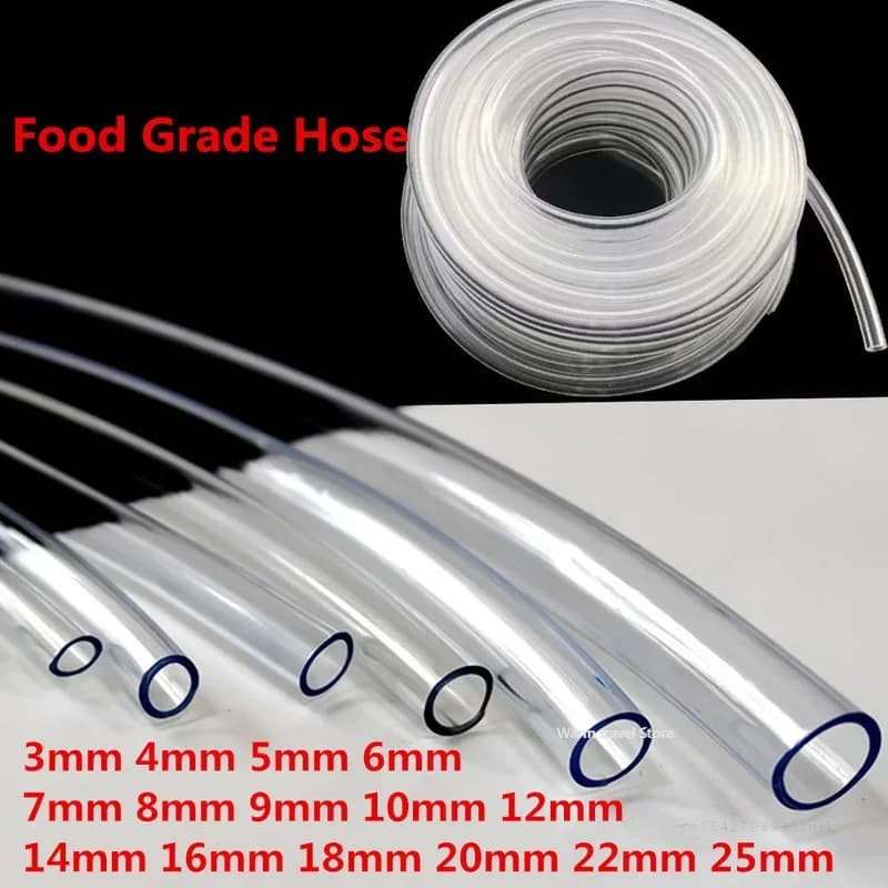 4mm 6mm 8mm10mm 12mm Tubo flessibile in PVC Tubo trasparente Tubi per uso alimentare 8mm Tubo in gomma Tubi Acquario Tubo Pompa Tubo Flessibile
