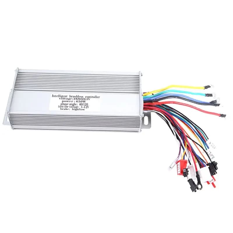 Controller per Bici Elettrica 48V/60V/64V 650W 15 Tubi, Controller Brushless Dual Mode per Bici Elettriche/Scooter