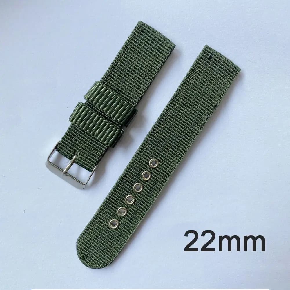 Cinturino Sportivo in Nylon e Tela alla Moda per Uomo e Donna, con Fibbia a Perno, Ricambio per Orologi, Accessori per Orologi