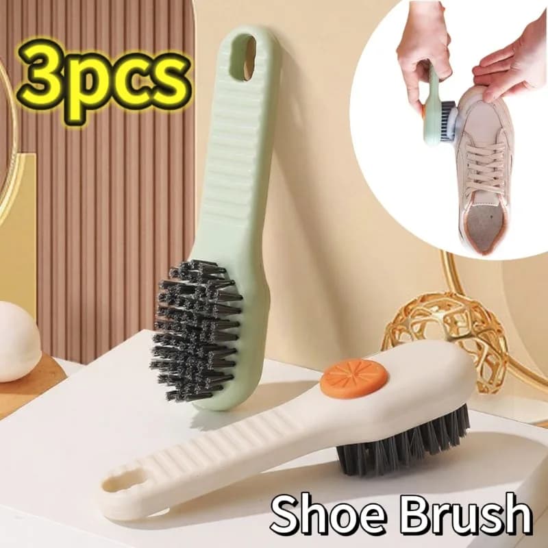 Spazzola per scarpe Spazzola per pulire le scarpe per pantofole Scarpe da ginnastica Spazzola per indumenti per la pulizia delle scarpe liquida a setole morbide in gomma