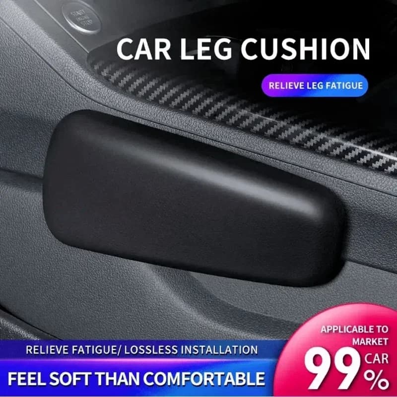 Cuscino per ginocchio in ecopelle per auto cuscino per interni per auto comodo cuscino per ginocchio in Memory Foam supporto universale per coscia muslimah