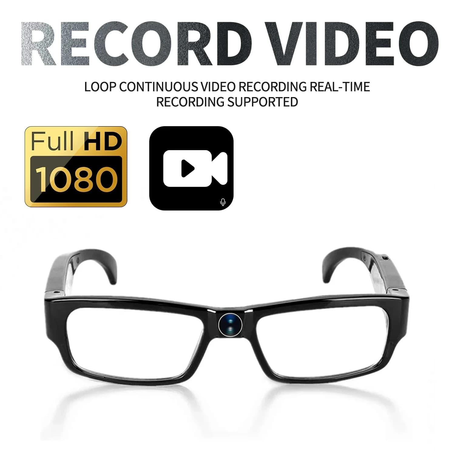 Mini camera 1080p for shooting glasses for HD video recorders for riding bike Smart glasses with outdoor camera