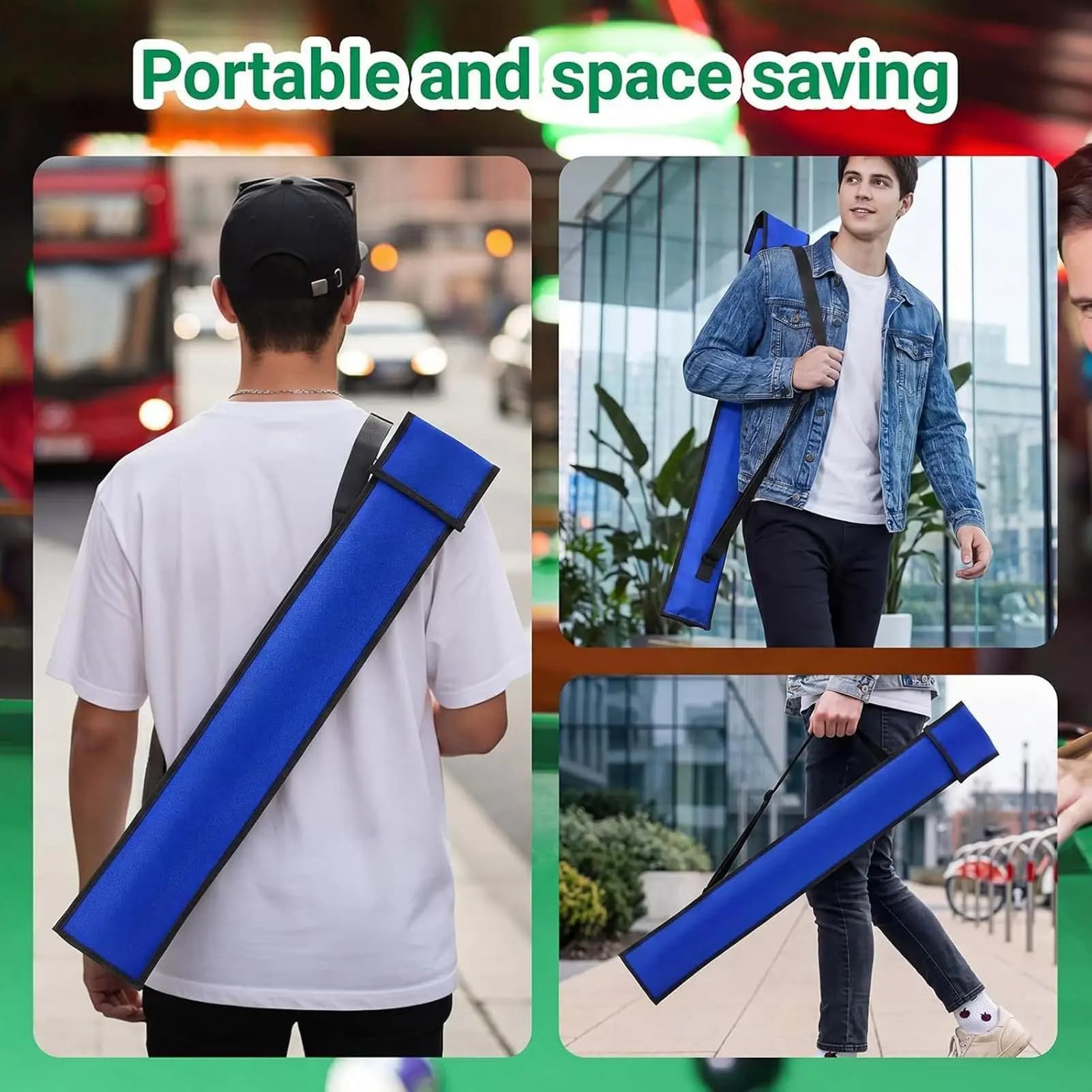 Billiard Cue Cases Adjustable Strap Lightweight Protective Pool Cue Bag Carrying Case For Adults Players Dad Husband Home Club