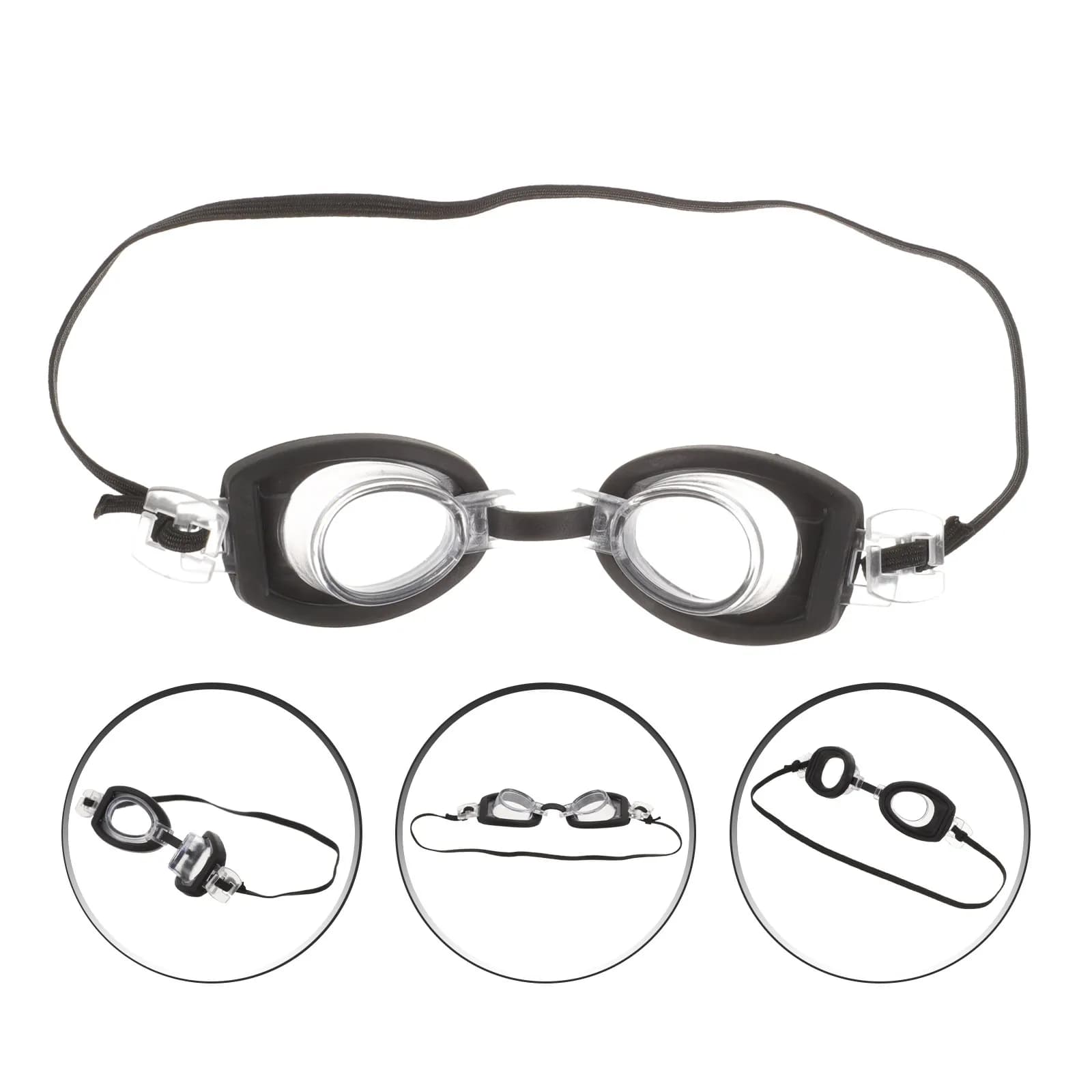 Mini Swimming Glasses Small Plastic Eyewear Simulation Swimming Goggles for Dress Up Accessories Fashionable Eyeglasses