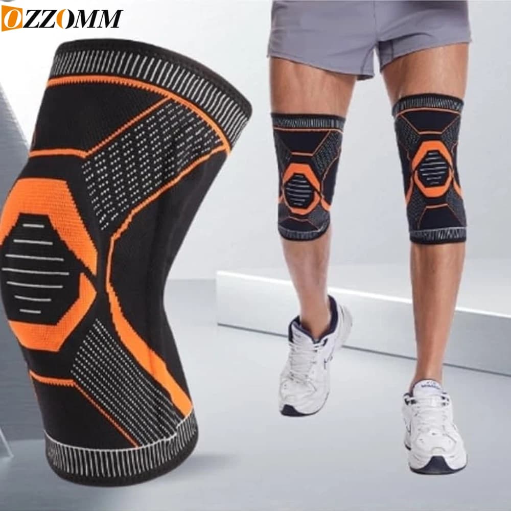 OZZOMM 1PCS Supporto per ginocchio - Supporto mirato per alleviare il dolore e stabilizzare ginocchia deboli, gonfie e infortuniate e per l'artrite