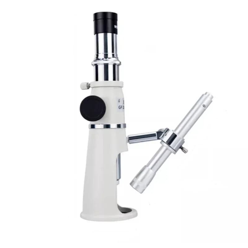 Lente d'Ingrandimento con Scala 20x 40x 100x, Microscopio con Luce LED e Supporto, Lente Portatile per Riparazione Gioielli