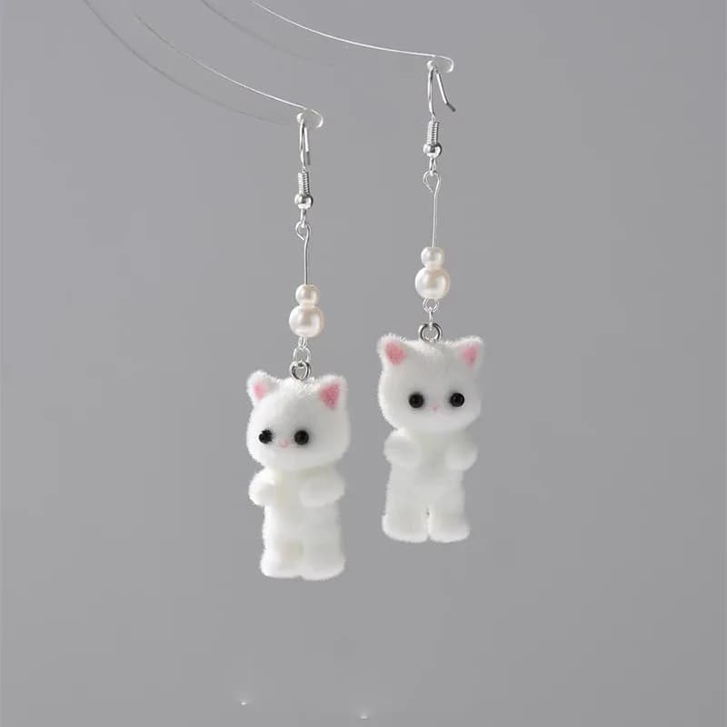 Super cute plush earrings, a gift for her