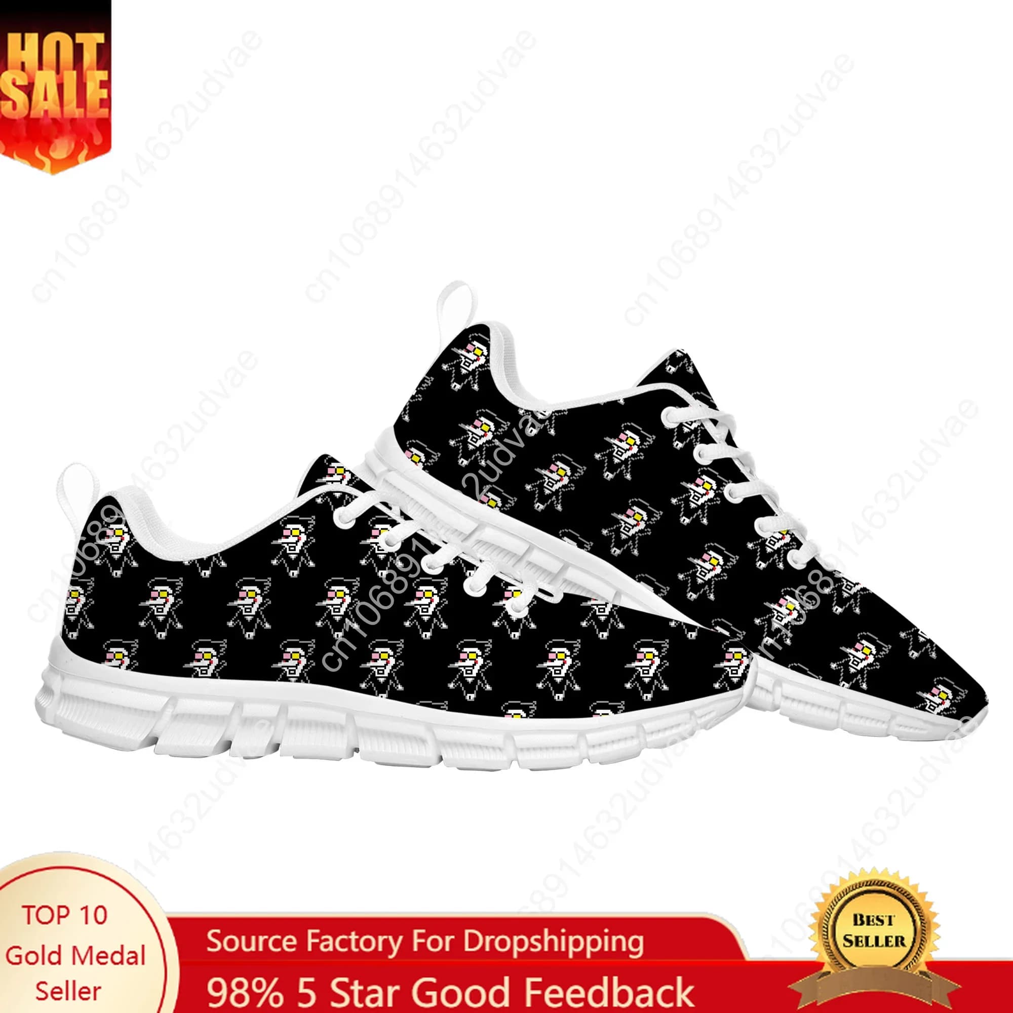 Deltarune Spamton Undertale Scarpe da ginnastica personalizzate per uomo e donna, per adolescenti, scarpe casual su misura, scarpe sportive per coppia