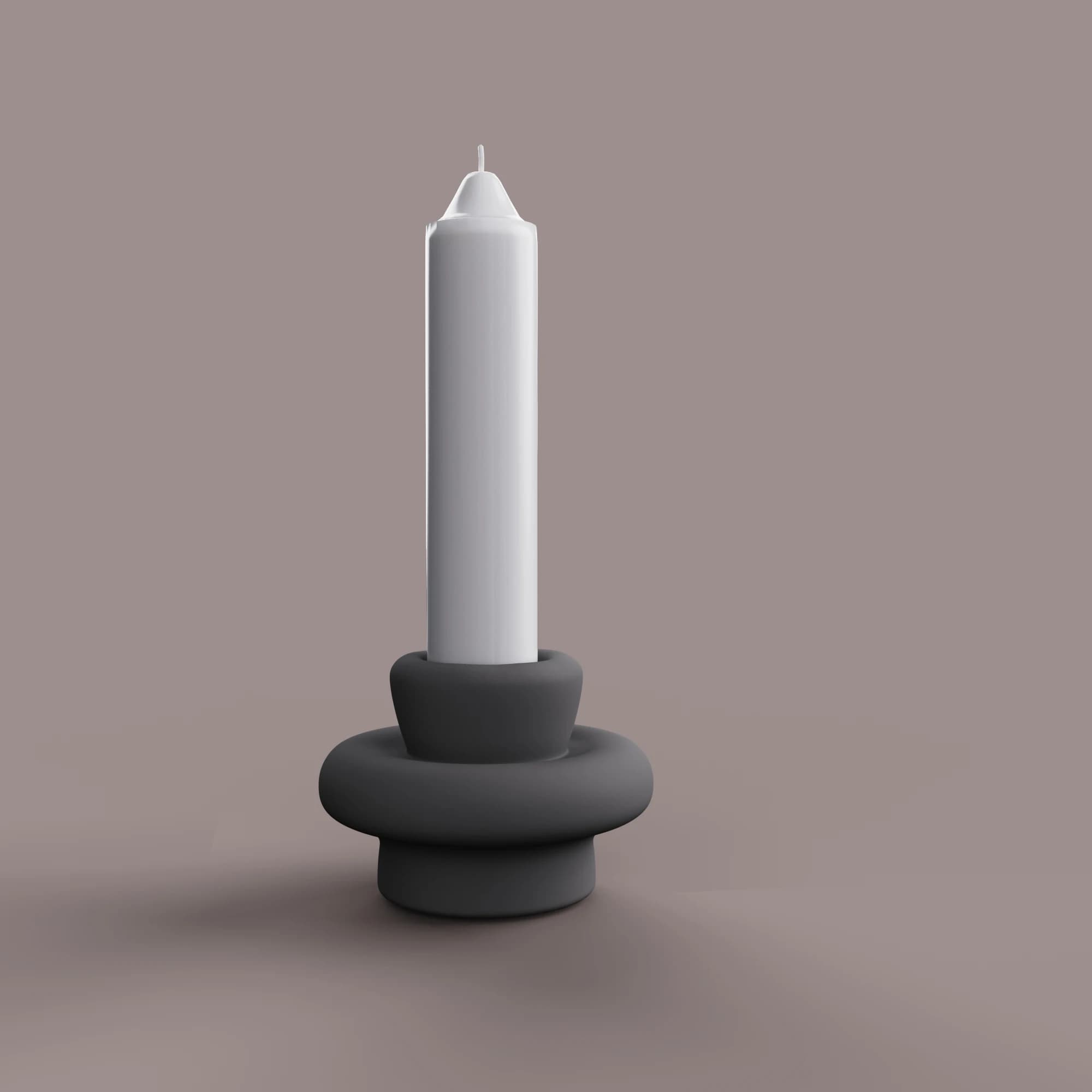 Stampo in silicone per candeliere in cemento, stampo portacandele in cemento originale, decorazione per atmosfera da tavolo