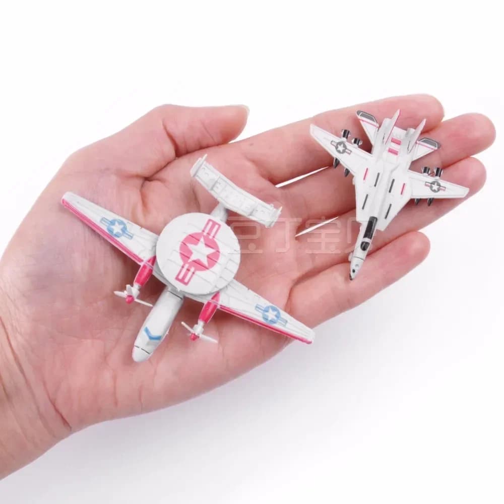 1 pz 4D plastica assemblata aereo puzzle assemblaggio giocattoli da caccia militare per bambini