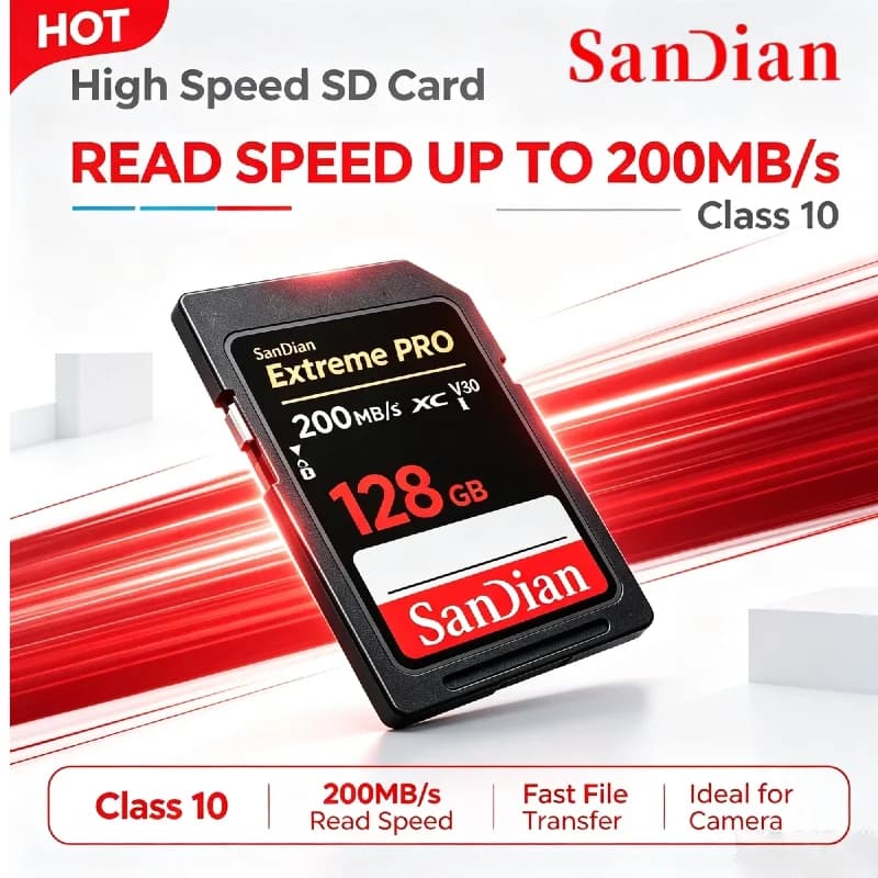 2026 New Original SD Memory Card 128gb 256GB U3 High Speed Micro TF SD Card Flash Card 4K Video For Digital Camera Phone