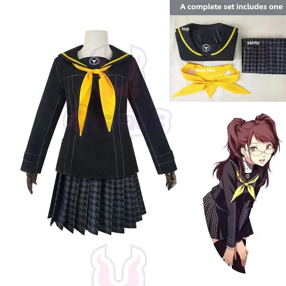 Anime Game Kujikawa Rise Cosplay Costume Game Persona 4 Golden JK Uniforms Women's Sailor Suit Halloween Jyoshi Koukousei Costum