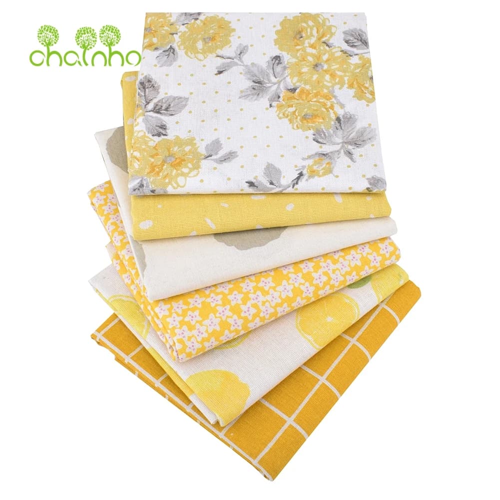Chainho,Printed Cotton Linen Fabric,DIY Sewing Quilting Material,Cloth For Table,Sofa,Curtain,Bag,Cushion,Furniture Cover,15CL15