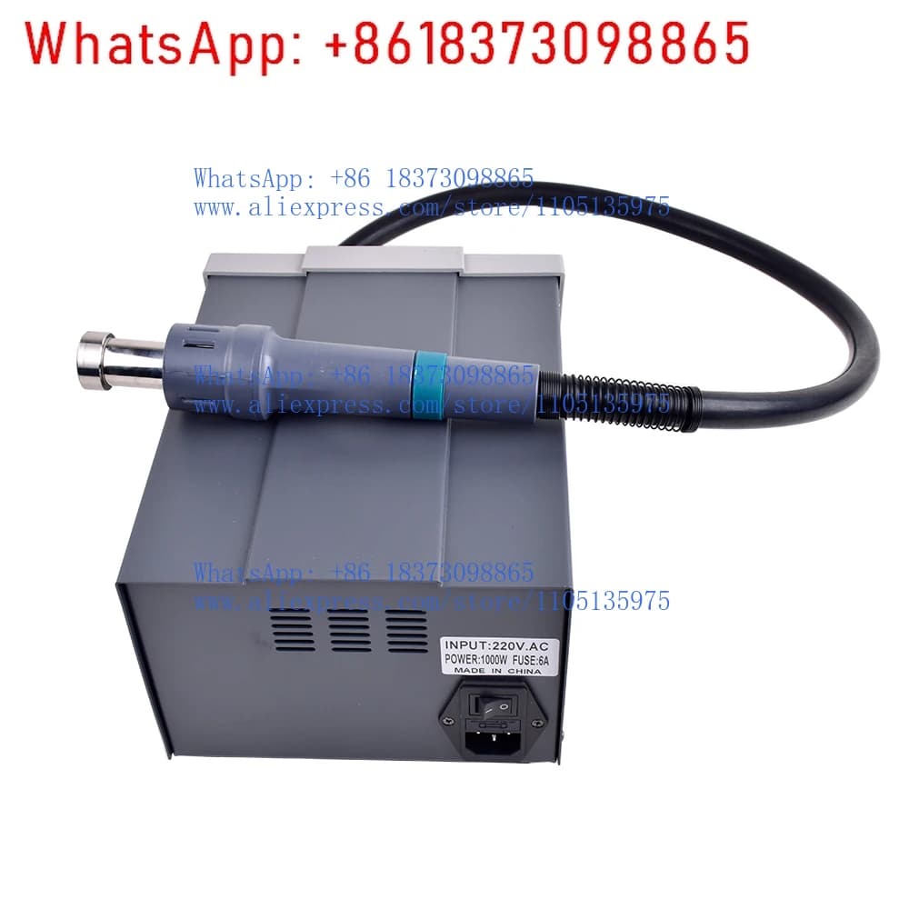 Adatto perSUOER 1000W stazione di rilavorazione patch per il sonno automatica professionale digitale impostazione rapida riparazione del telefono cellulare con pistola termica BGA