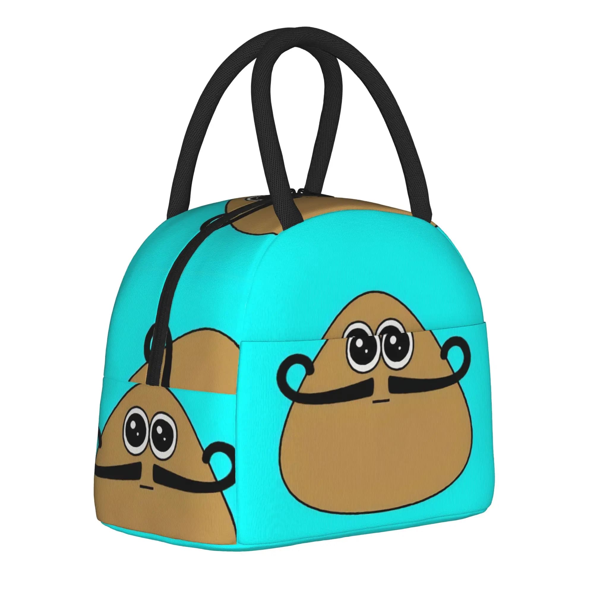 My Pet Alien Pou Thermal Insulated Lunch Bags for Office Portable Food Container Bags Men Women Thermal Cooler Lunch Boxes