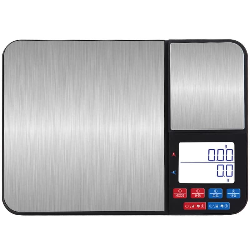 High precision home kitchen electronic balance with double scale plate 0.01 g jewelry, gram weight, small gram
