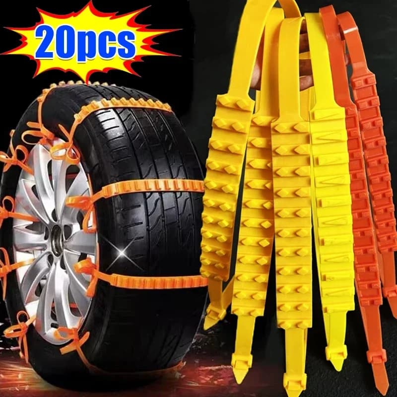 10/20pcs Catene per pneumatici per auto Inverno Neve Anti-Skid Fascette per pneumatici Auto Outdoor Neve Pneumatico Pneumatico Anti Skid Catena Accessori di emergenza