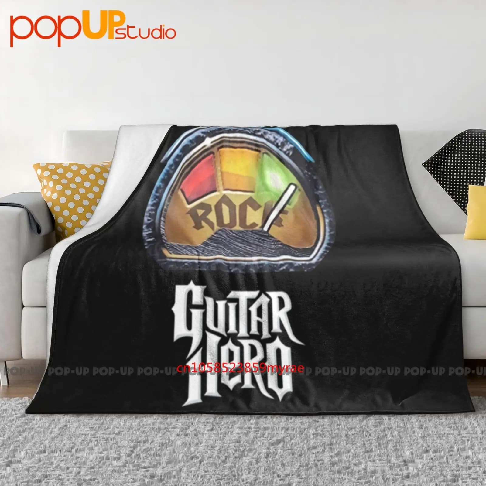 Copridivano invernale con coperta ultra morbida per chitarra vintage Hero