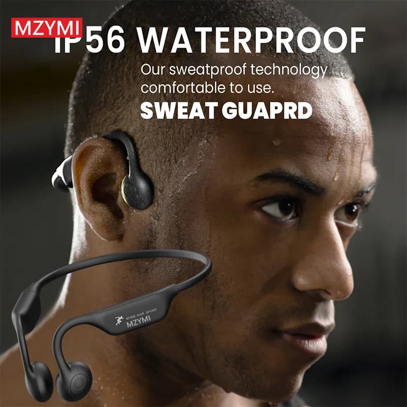 Wireless Headphones with A18 Neck Headset Bluetooth bony conduit Sports Headphones Waterproof open earphones with microphone