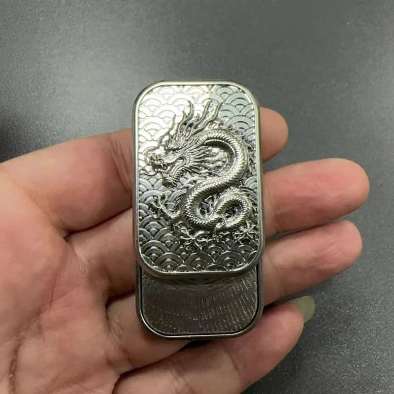 Fidget Slider Meccanico a Posizione Infinita, Carta Magnetica Push-Card, Moneta Tattile in Metallo, Giocattolo Sensoriale Antistress EDC per Uomini