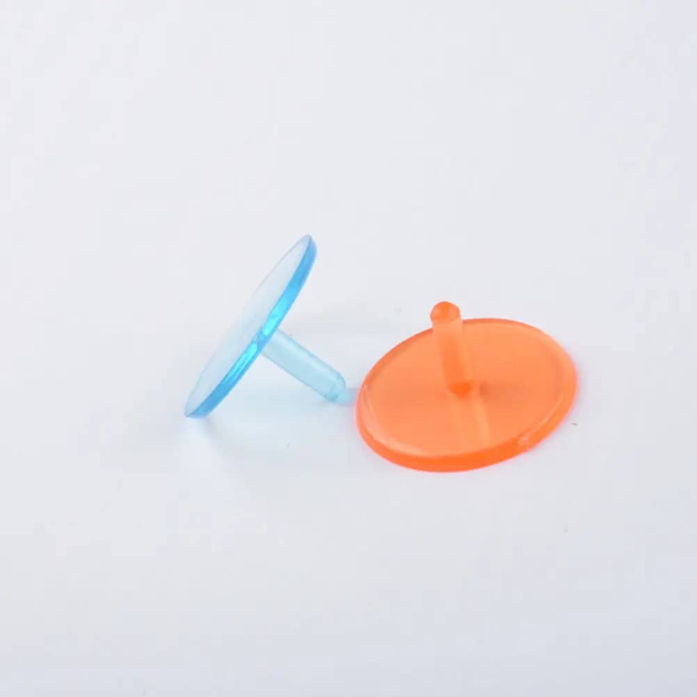 100 Pezzi Marcatori per Palline da Golf Rotondi Trasparenti, Strumenti di Posizionamento in Plastica per Uso Esterno