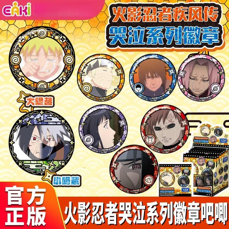 Autentico Eaki Naruto Weeping Series Badge Blind Box Ciondolo Personaggio Anime Naruto Uzumaki ‌ Giocattolo Sasuke Uchiha