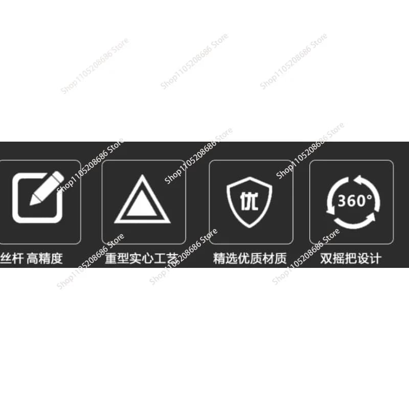 High Rigidity Machine Tool Accessories Dovetail T-Slot Biaxial Cross Slide Table Manual Drilling and Milling Machine