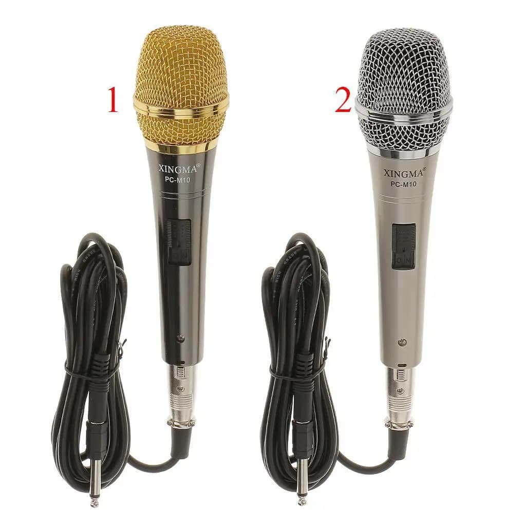 Microfono da Studio Nero e Oro con Cavo USB, Cancellazione del Rumore per Registrazione su Desktop, Laptop e Dispositivi Mobili