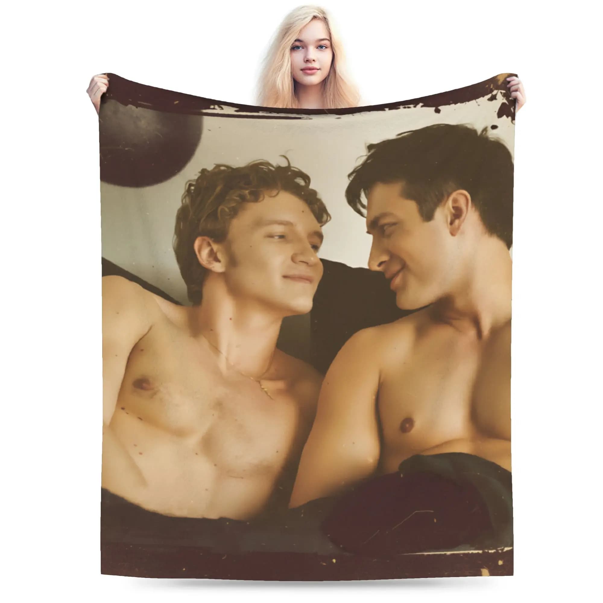 Warm Throw Blanket Picnic Vintage Shane Hollander Ilya Rozanov Heated Rivalry Blankets Bedspread For Living Room Sofa Bed Cover
